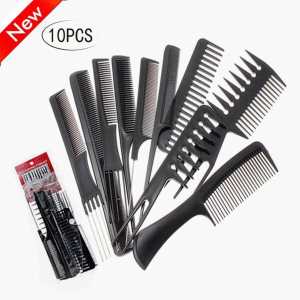 10pcs Plastic Hair Comb Set