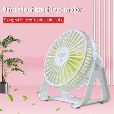 360°rotating mini fan Desktop Fan for Home Office or Travel usb ventilation fan air conditioner