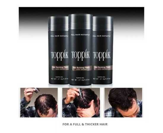 Toppik Caboki Hair Building Fibers Makes thin hairs thick everyday (27.5gm - Black)