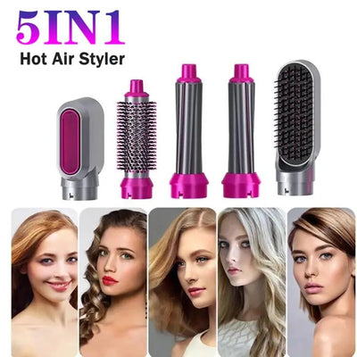 5 In 1 Hair Dryer Brush Electric Blow Dryer Hair Comb Curling Brush Kit Straightener