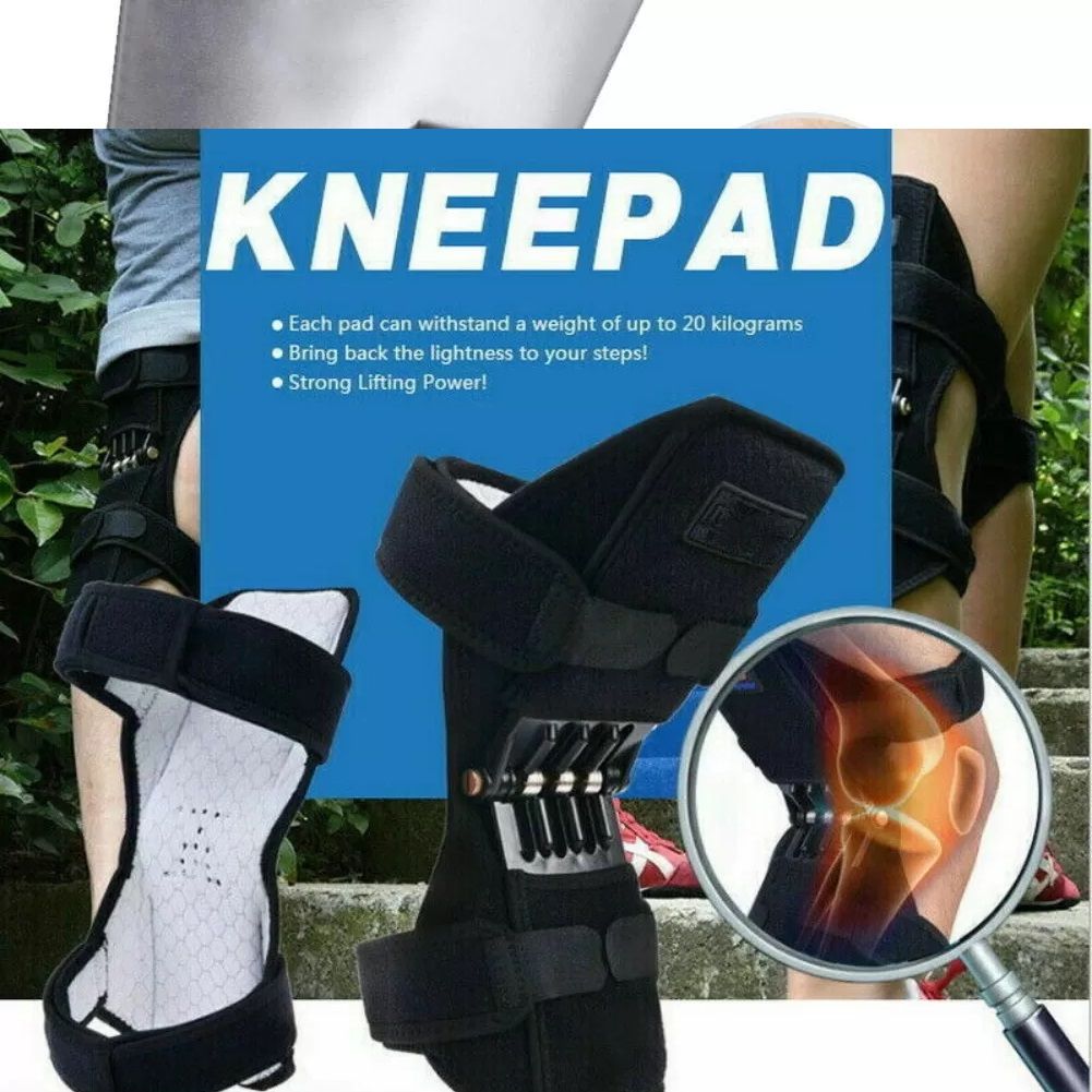 Power Knee Joint Support Knee Pads Breathable Power Lift Joint Support Bandage Knee Pad Power Knee Stabilizer Pads Spring Force Knee Booste