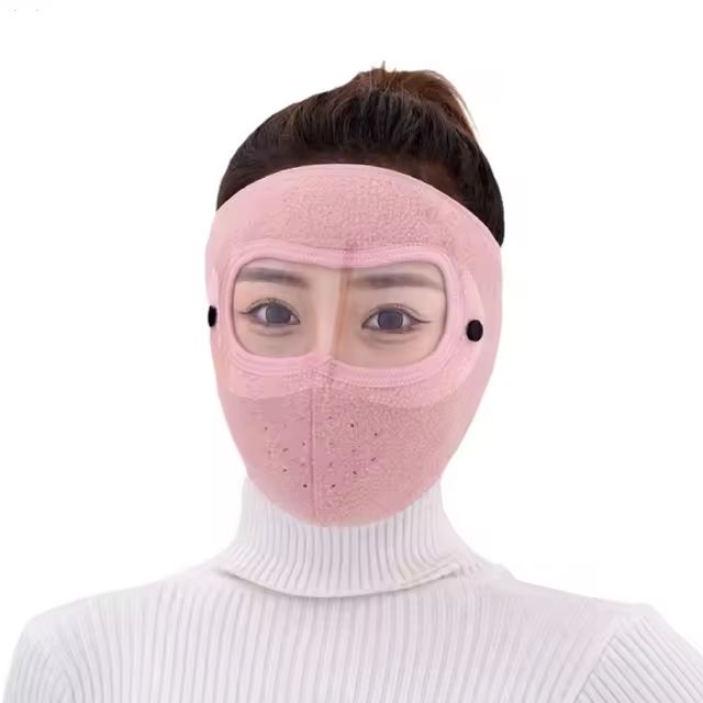 Windproof Anti Dust Full Face Masks Cycling Ski Breathable Masks Eye HD Anti Fog Goggles Hood Cover Winter Warm Hat Caps