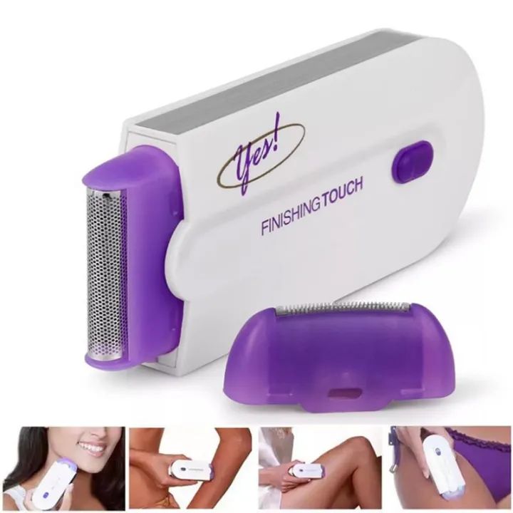 YES Finishing Touch USB Rechargeable 2 in 1 Instant Painless Hair Removal Machine for Men Women Legs Arm Face Body